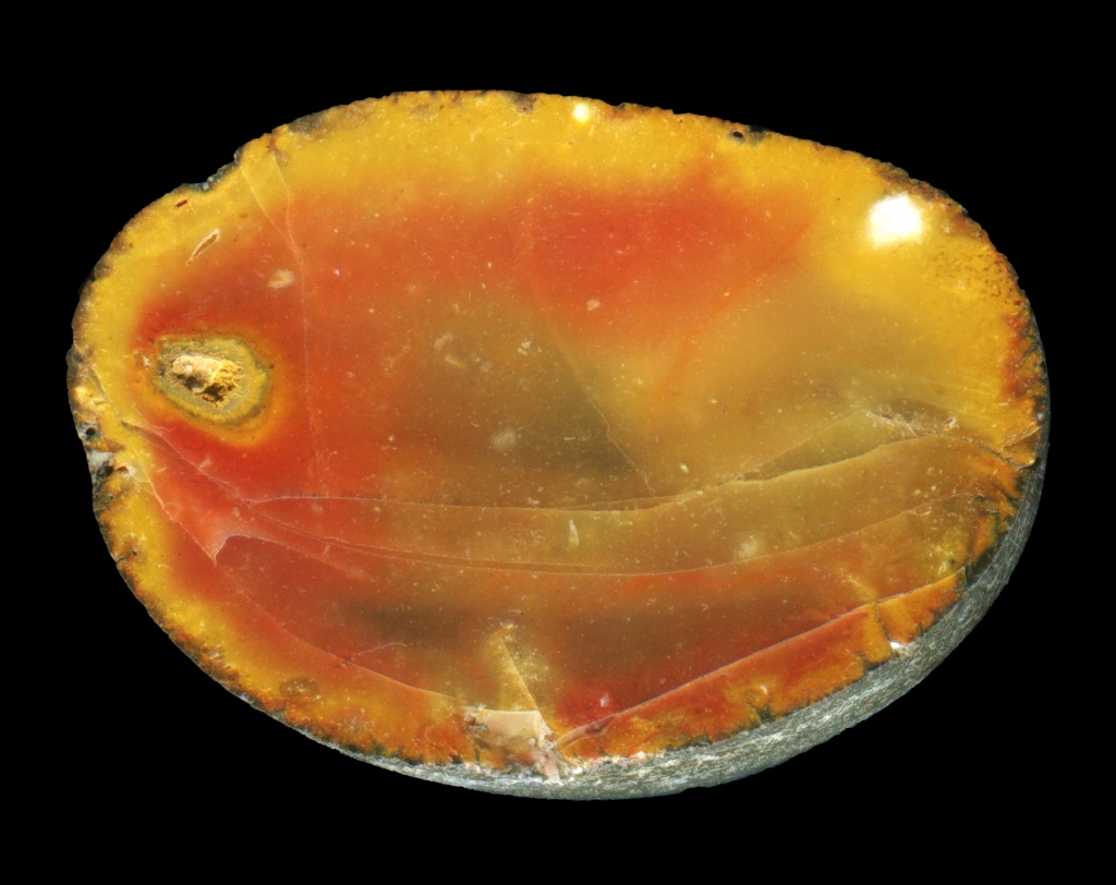 Vivid Yellow and Red Lesnes Abbey Flint