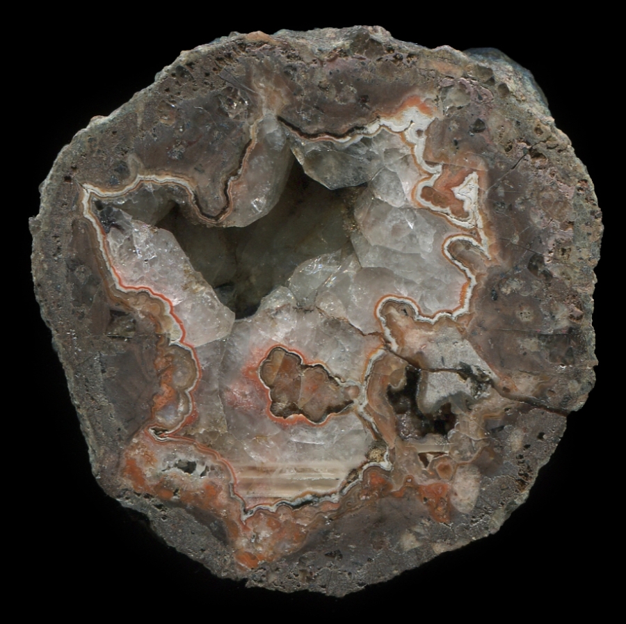 Rough and Ready Köpfchen Thunderegg Geode with Large Crystals