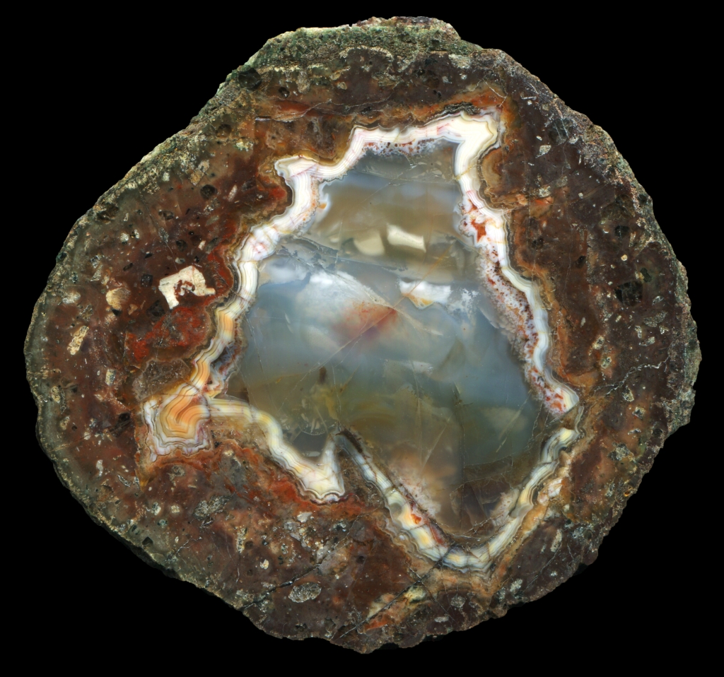 Köpfchen Thunderegg with Unusual Solid Agate