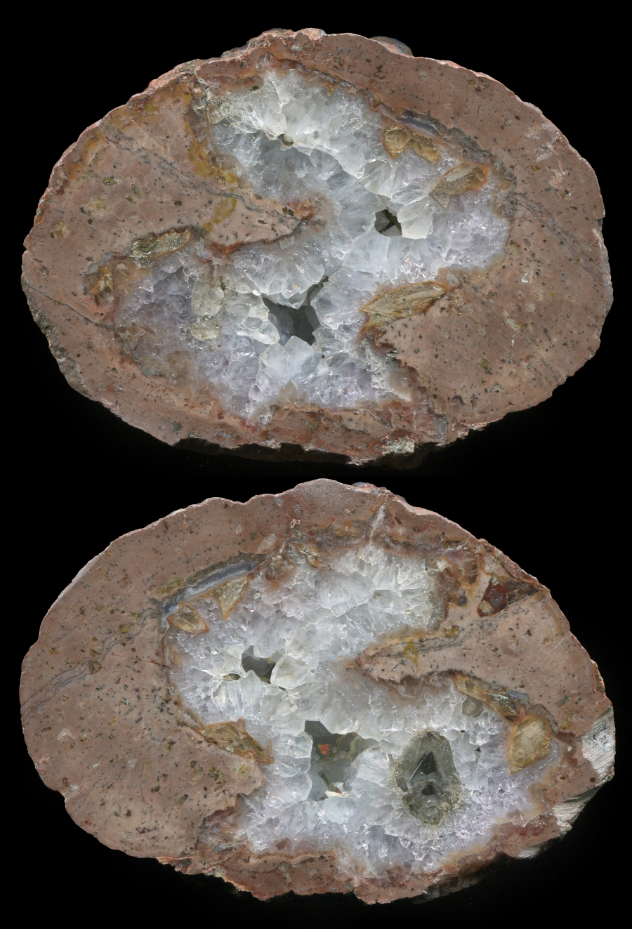 Large Gonabad Thunderegg with Calcite