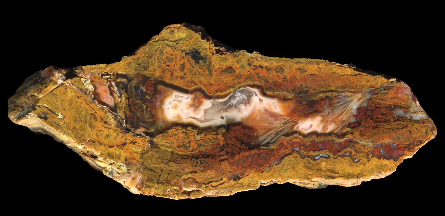 Dense Moss Agate with Sagenite Needles