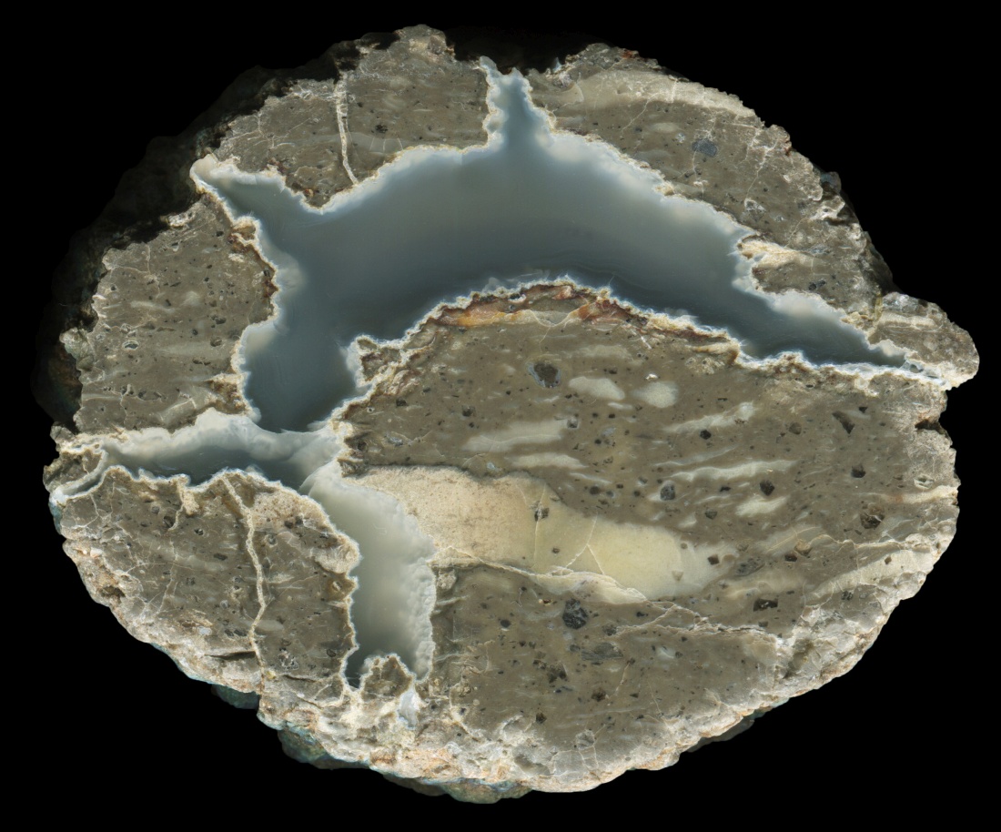 Nicely Shaped Reservoir Bed Thunderegg with Internalization