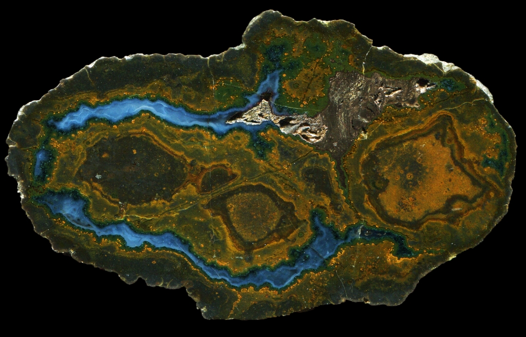 Large Blue Bed Thunderegg with Light Amethyst