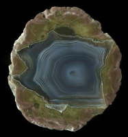 Eddy Bed Thunderegg with Fine Bands