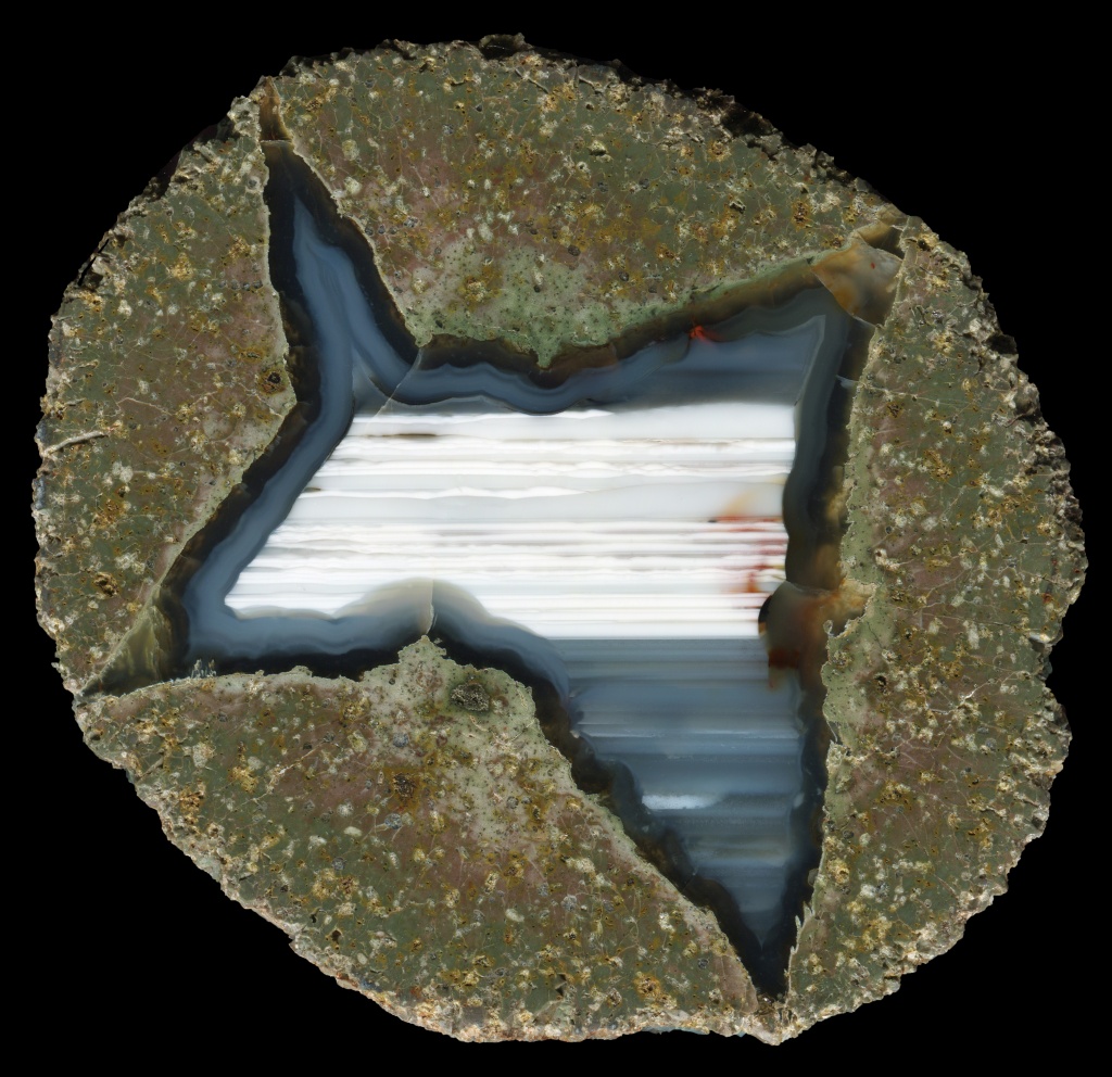 Rojo Di Thunderegg with White Opal